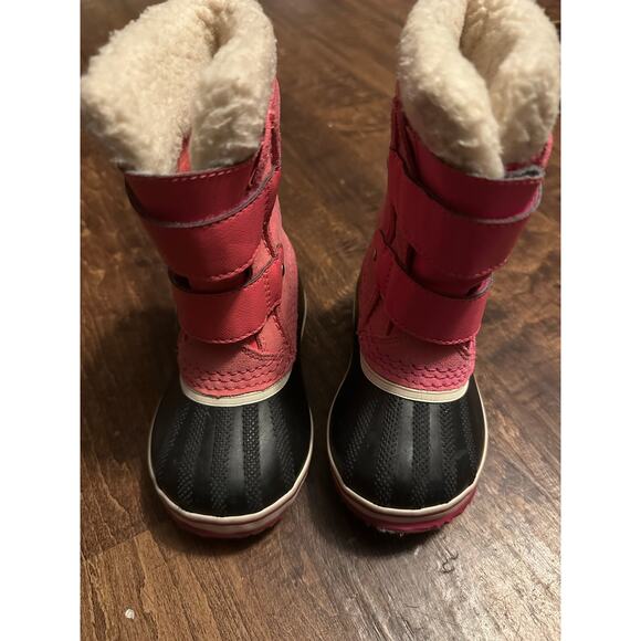 Sorel toddler girls size 7 Yoot Pac Waterproof Snow Boot pink - Picture 3 of 7